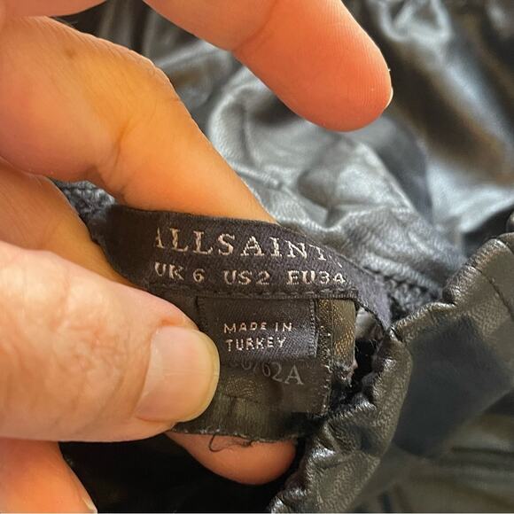 All Saints Cora Faux Leather Leggings - Picture 5 of 7